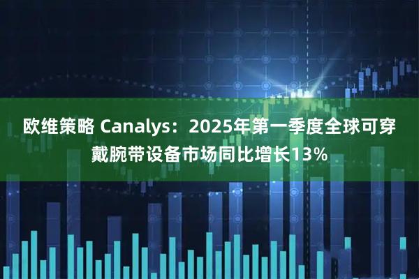 欧维策略 Canalys：2025年第一季度全球可穿戴腕带设备市场同比增长13%